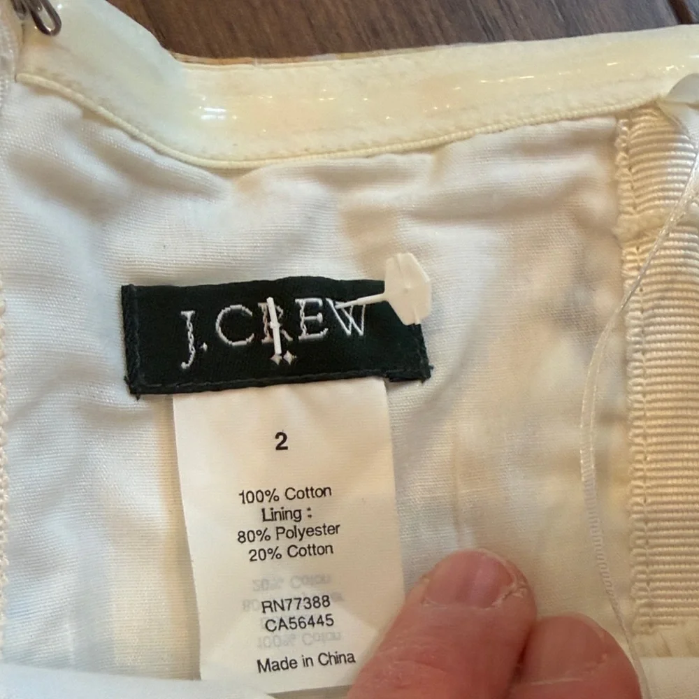 J. Crew Floral Strapless Dress Size 2 C12-024
